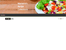Tablet Screenshot of mareenasrecipecollections.com